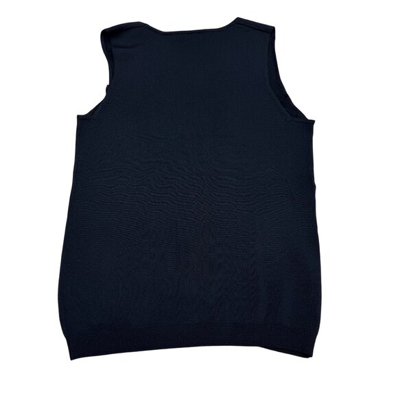 DKNY Women's V Neck Black Sleeveless Knit Top, Size S - Picture 2 of 3